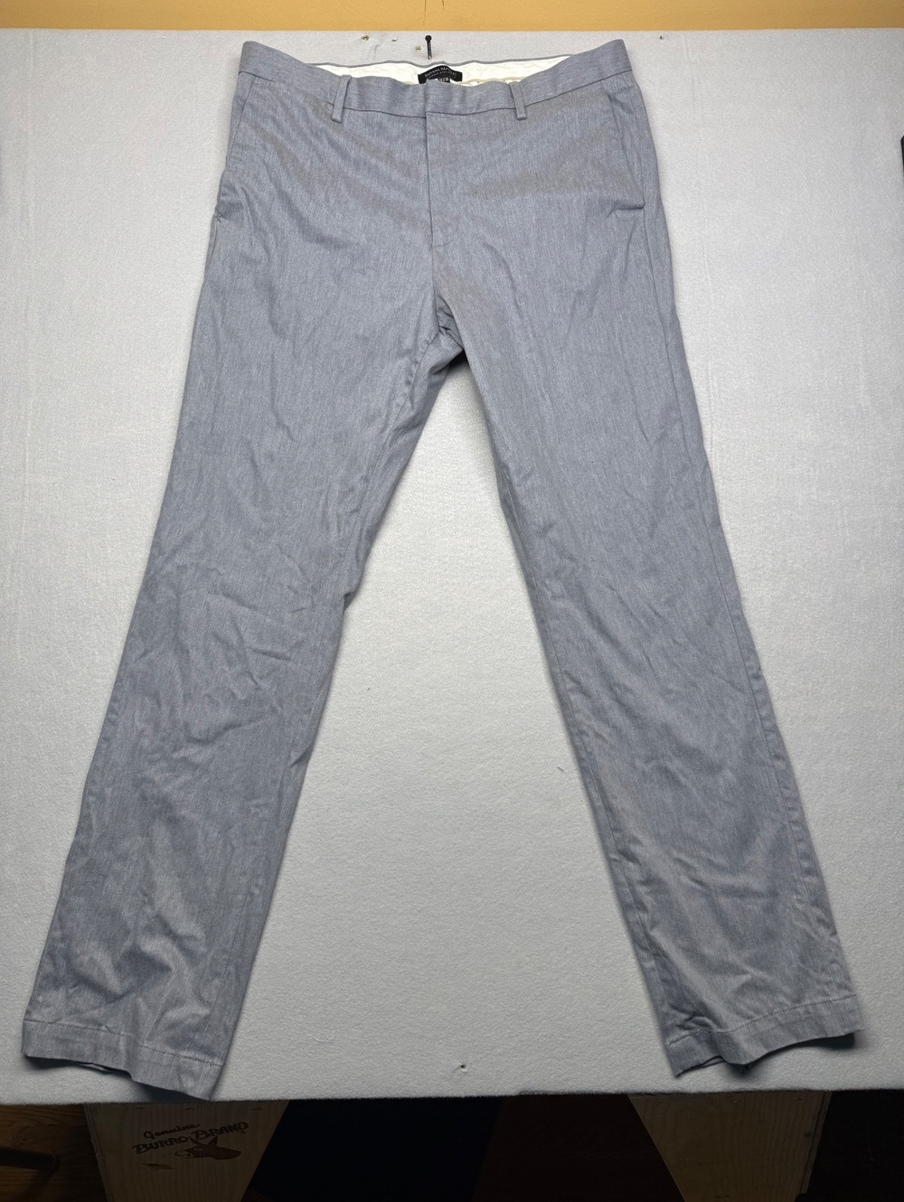 Banana Republic Emerson Straight Fit Pants Men's 36x36 Shark